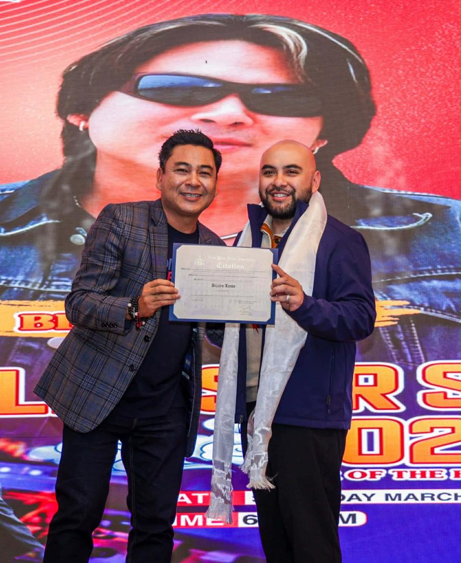 गायक विजय लामा न्युयोर्कमा सम्मानित